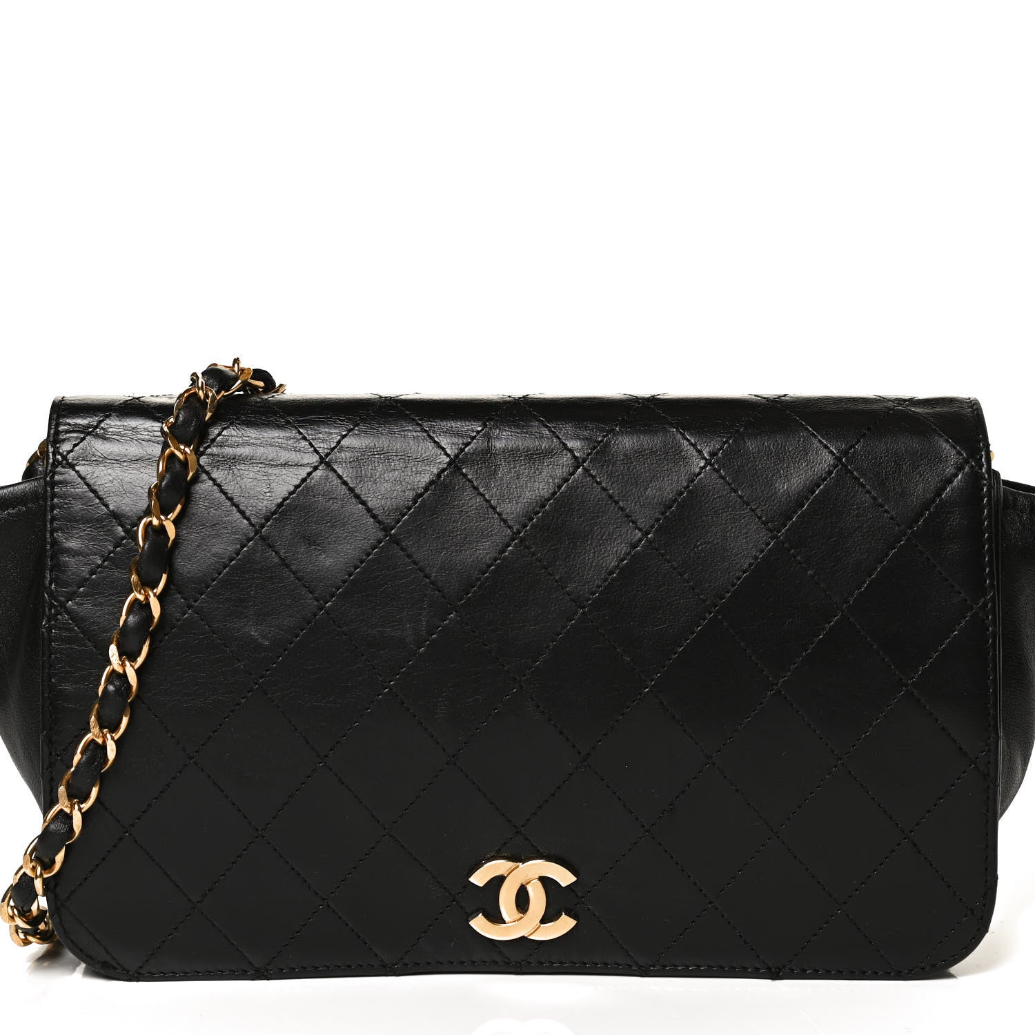 Chanel Lambskin Quilted Small Single Flap Black 7 of 11