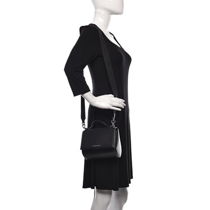 Givenchy Calfskin Mini Pandora Box Logo Strap Crossbody Bag Black 2 of 9