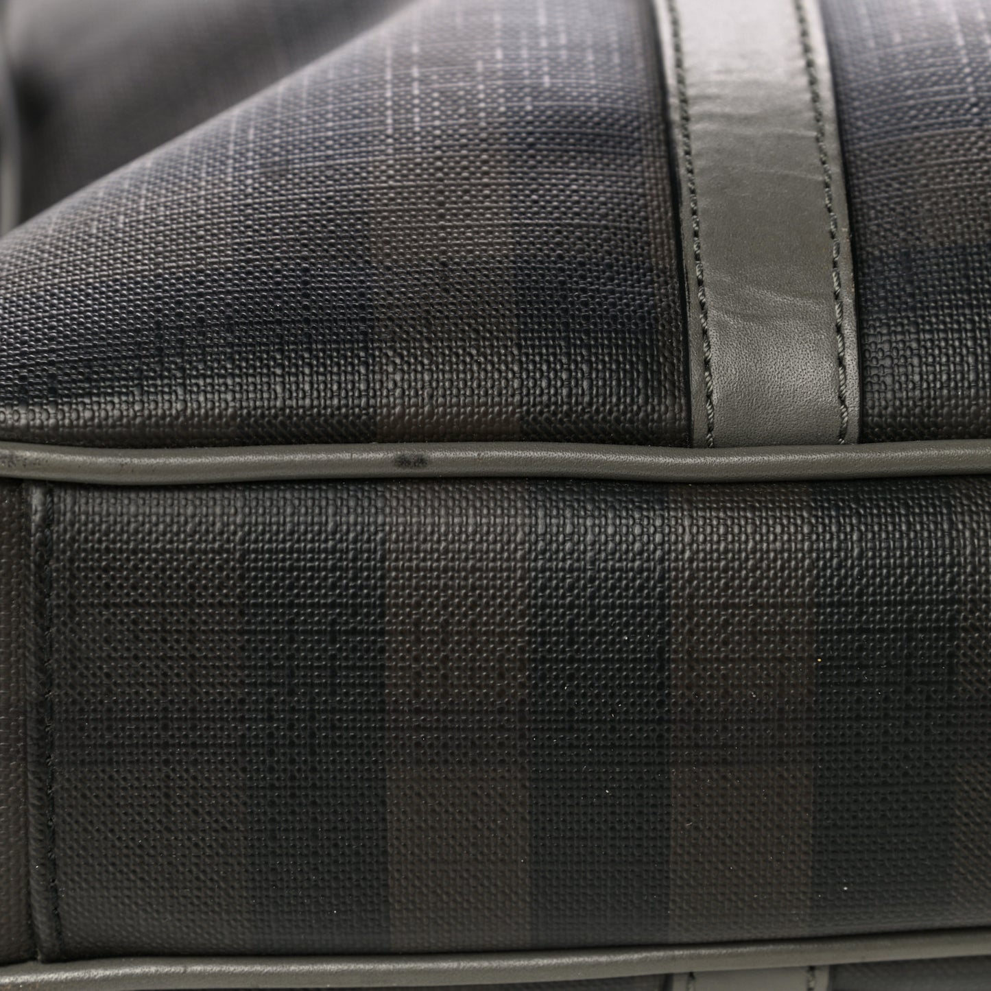 London Smoked Check Large Briefcase Grey