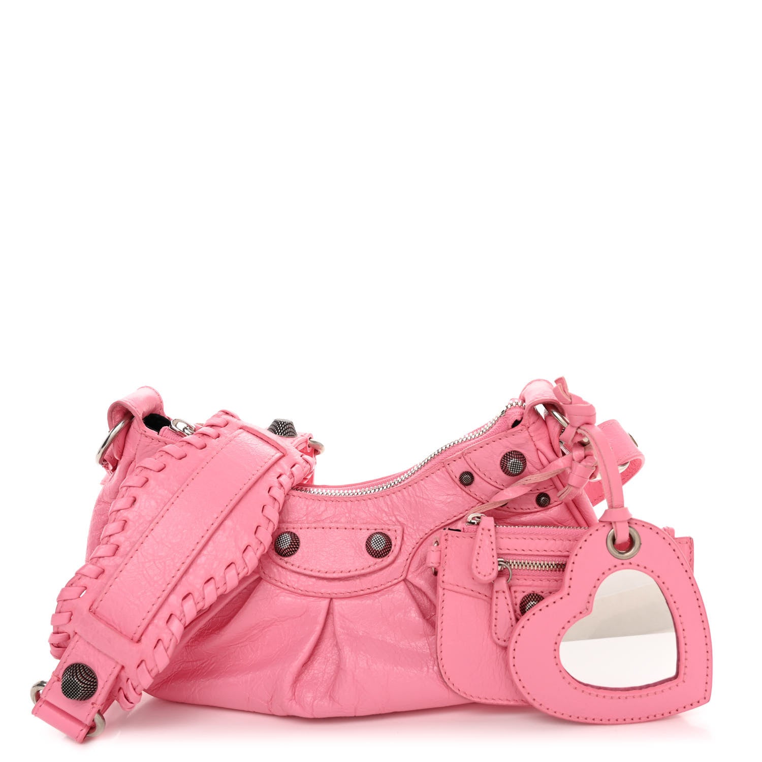 Balenciaga Agneau Arena Le Cagole Shoulder Bag XS Candy Pink 1 of 10