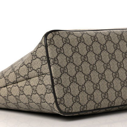 Gucci GG Supreme Monogram Medium Zippered Tote Dark Brown 8 of 9
