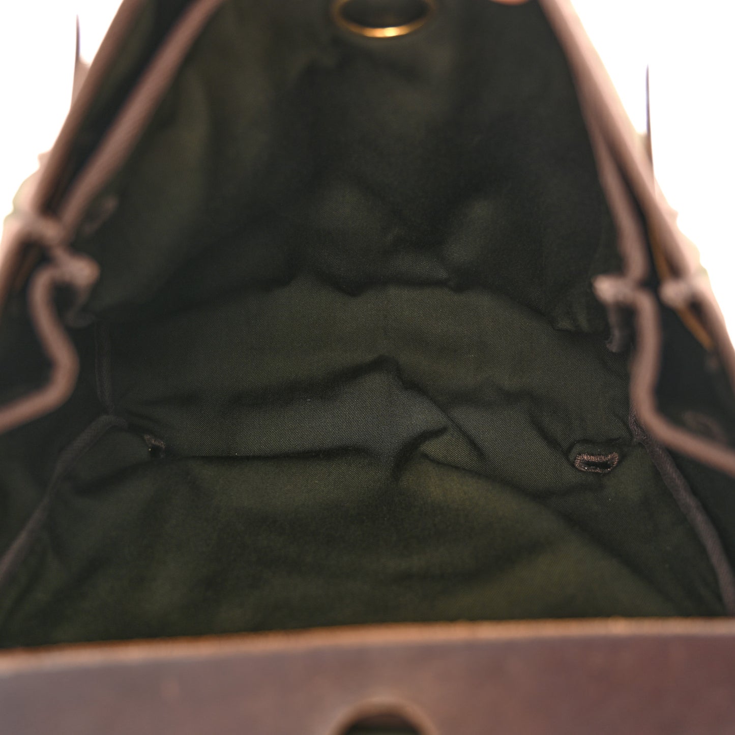 Toile Vache Calfskin Herbag 30 PM Backpack Kaki Ebene