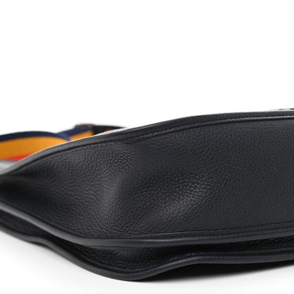 Hermes Taurillon Clemence Amazone Evelyne III GM Bleu Nuit 9 of 11