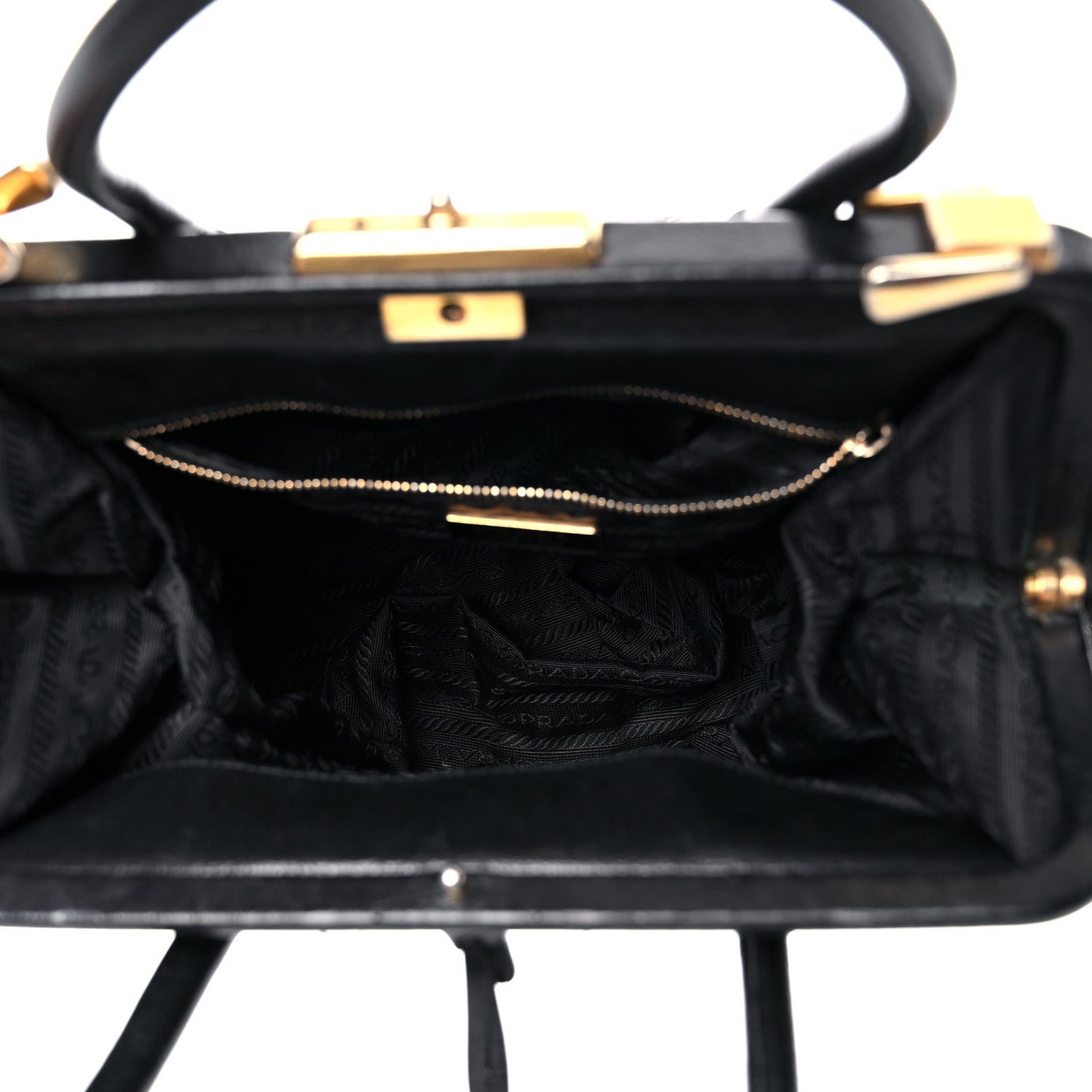 Prada Goatskin Cerniera Doctor Bag Black 5 of 42