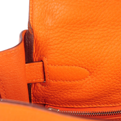 Hermes Taurillon Clemence Kelly Retourne 35 Orange 15 of 22