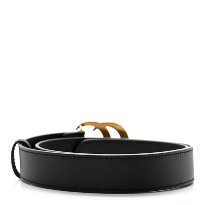 Gucci Calfskin Double G 30mm Belt 75 30 Black 2 of 6