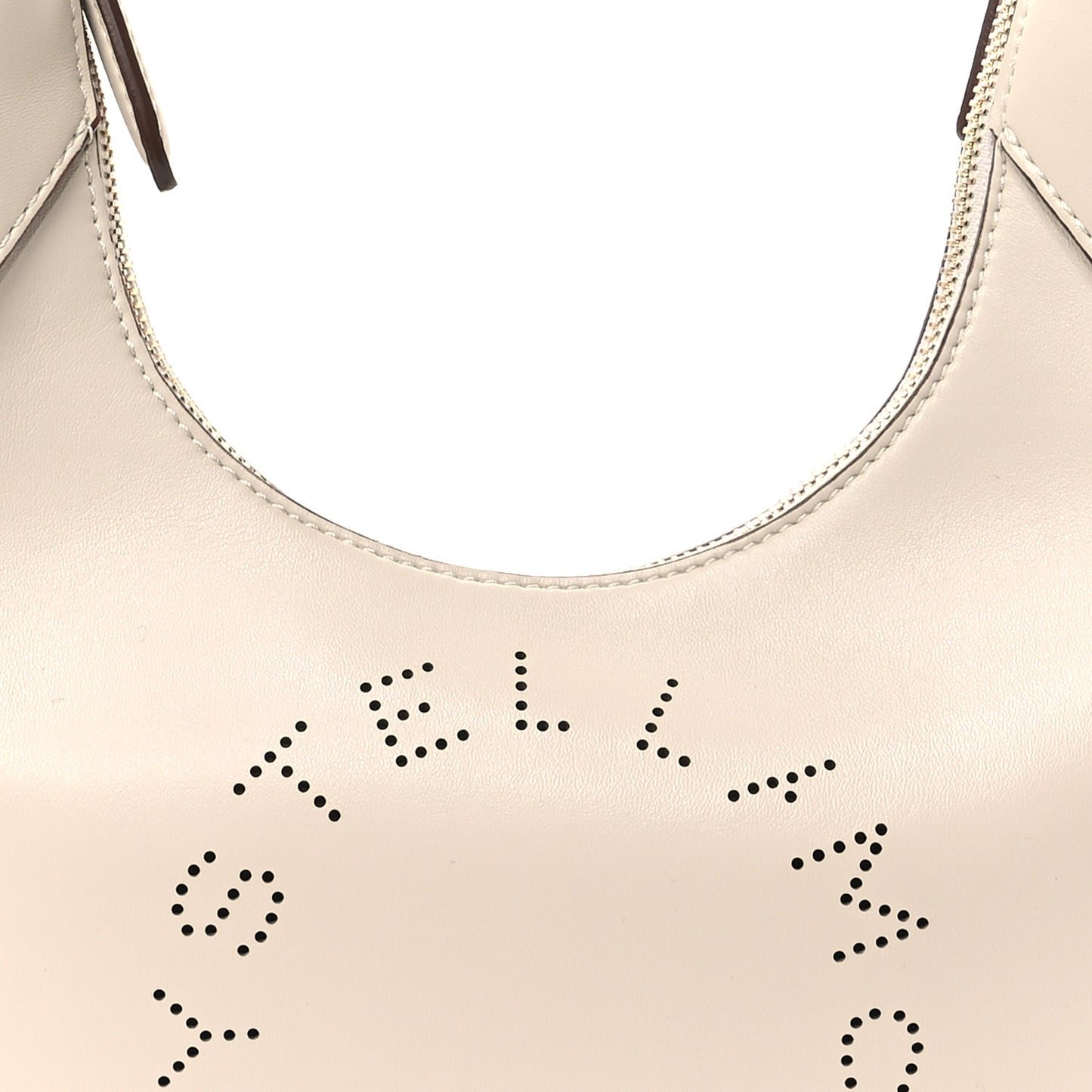 Eco Alter Nappa Perforated Logo Small Hobo White