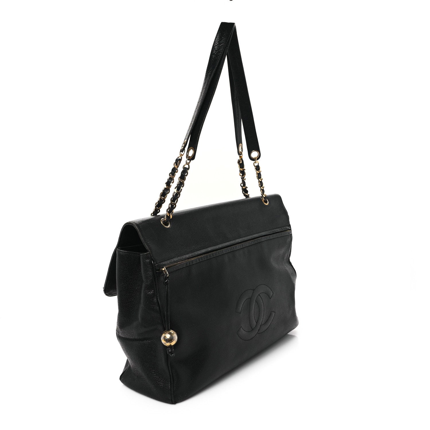 Chanel Caviar Flap XL Shoulder Bag Black 3 of 13