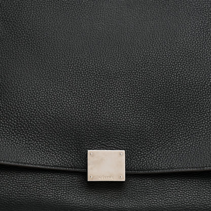 Celine Drummed Calfskin Suede Large Trapeze Black 8 of 11