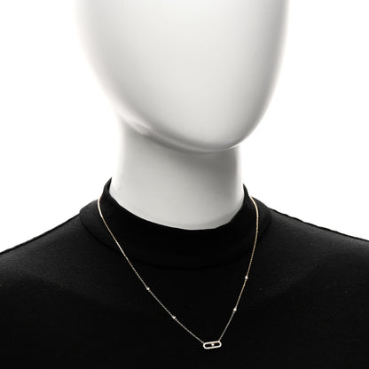 Messika 18K Yellow Gold Diamond Move Uno Pave Necklace 2 of 5