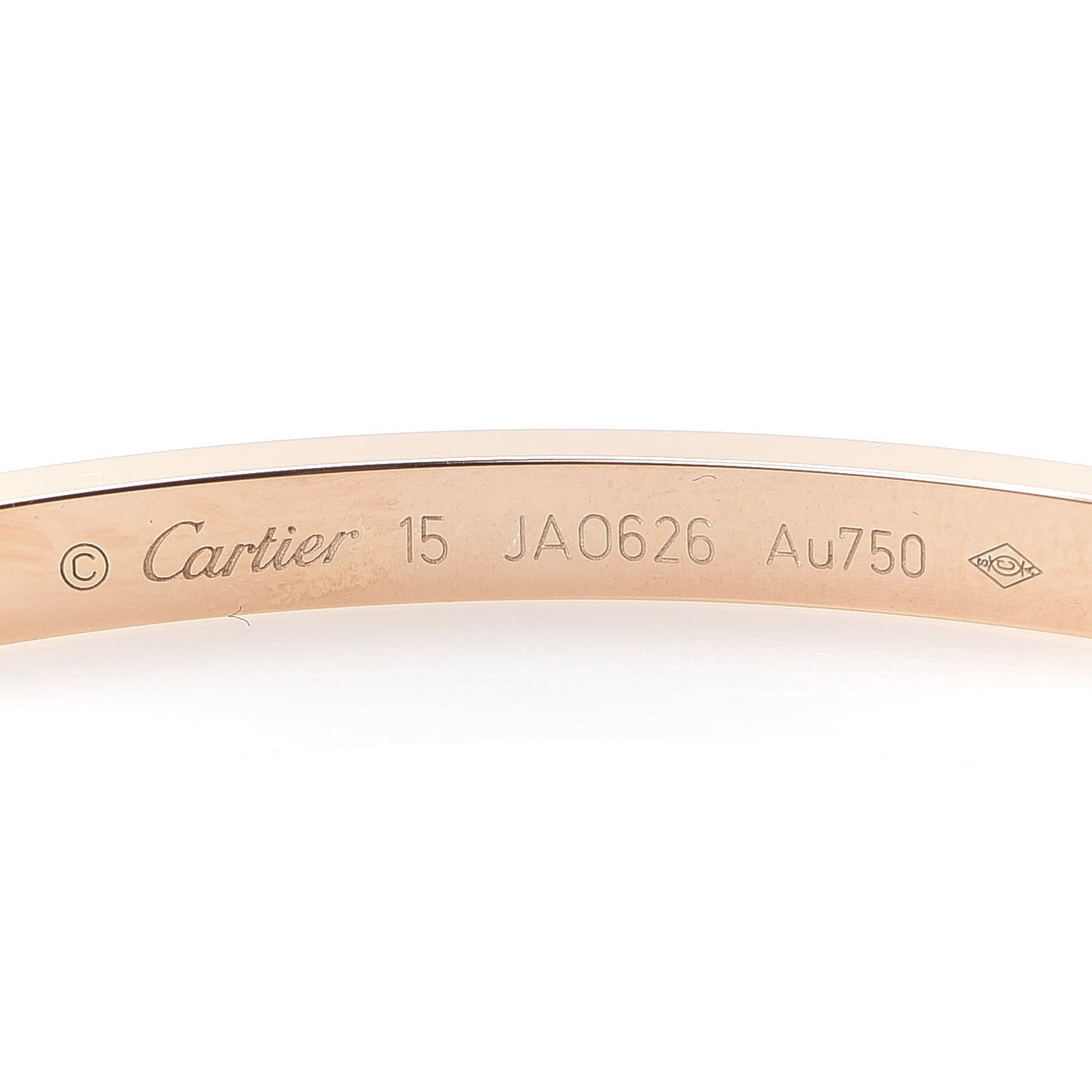 18K Pink Gold Small LOVE Bracelet 15