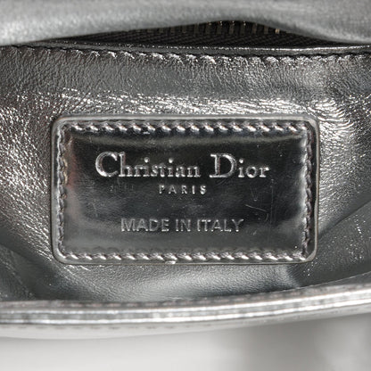Christian Dior Metallic Calfskin Mini Lady Dior Silver 6 of 7