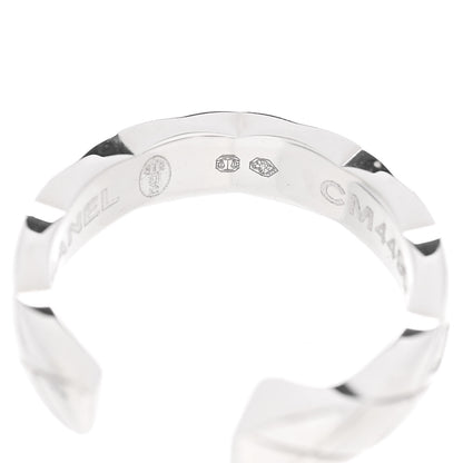 Chanel 18K White Gold Diamond Coco Crush Single Ear Cuff Earring 4 of 5