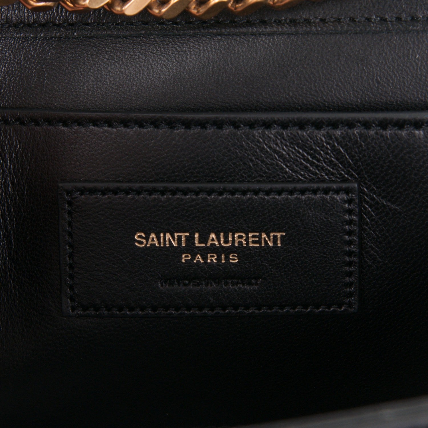 Saint Laurent Suede Medium Classic Monogram Kate Satchel Black 6 of 6
