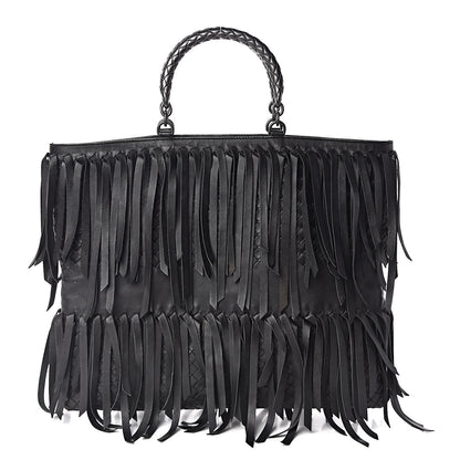Bottega Veneta Nappa Fringe Tote Black 1 of 11