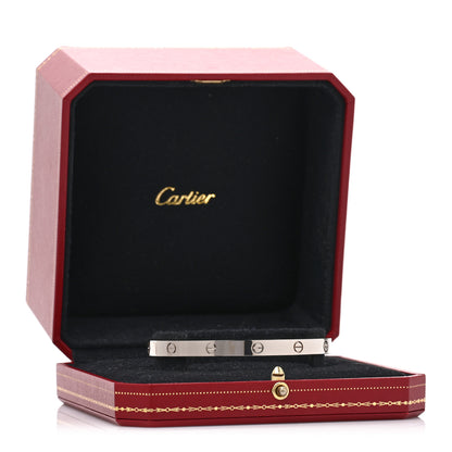 Cartier 18K White Gold LOVE Cuff Bracelet 21 4 of 4