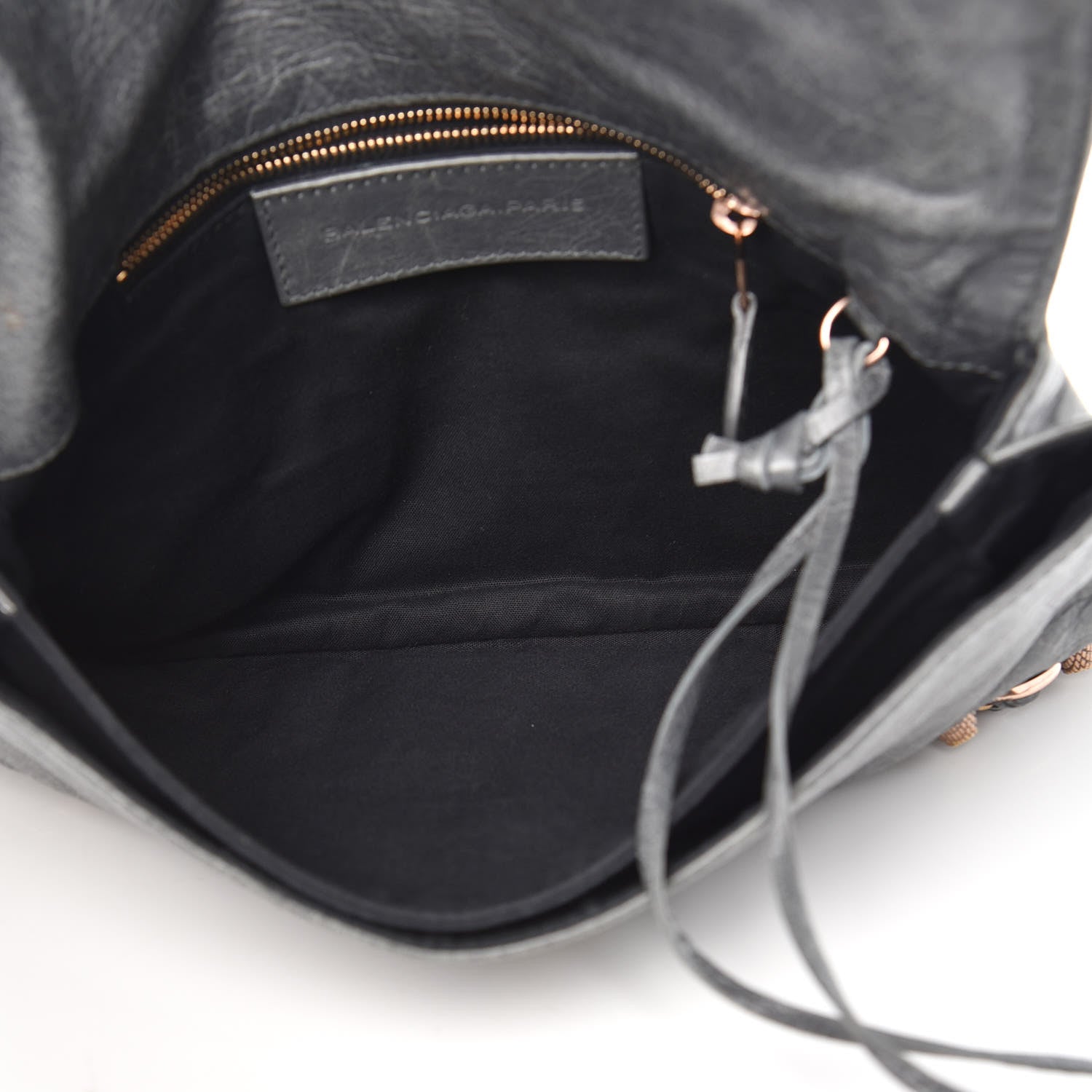 Balenciaga Agneau Giant 12 Rose Gold Hardware Envelope Clutch Gris Tarmac 5 of 11