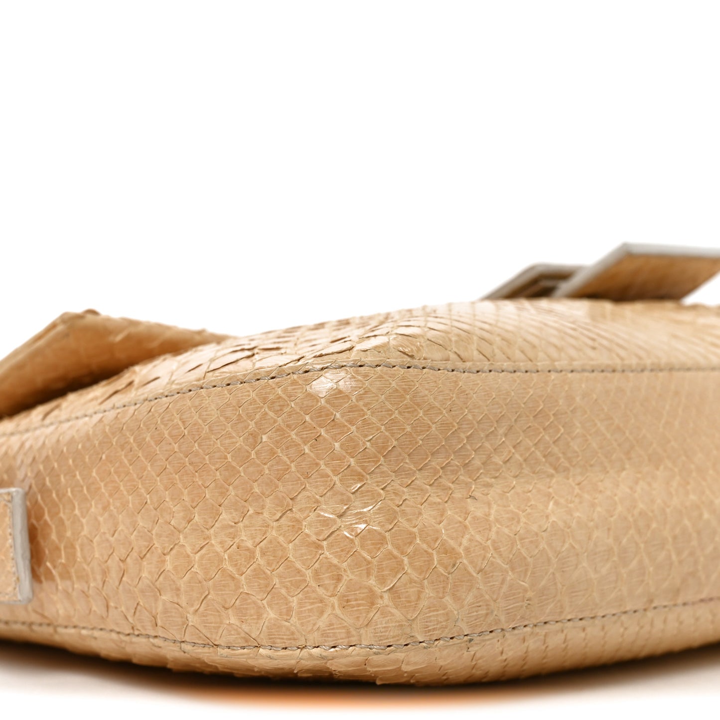 Snakeskin Baguette Beige