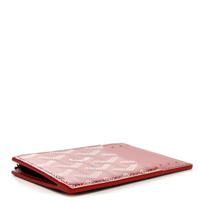 Goyard Goyardine Bourbon Zipped Card Holder Red 4 of 6
