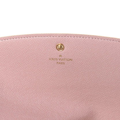Louis Vuitton Damier Azur Emilie Wallet Rose Ballerine 5 of 5