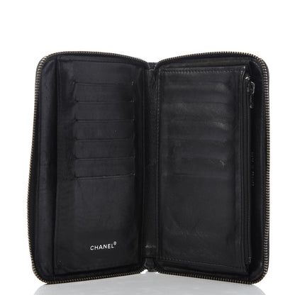 Chanel Nylon Travel Zip Around Wallet Black 5 of 11