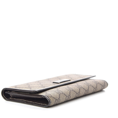 Gucci GG Plus Monogram Joy Continental Flap Wallet Beige Ebony Dark Brown 3 of 10