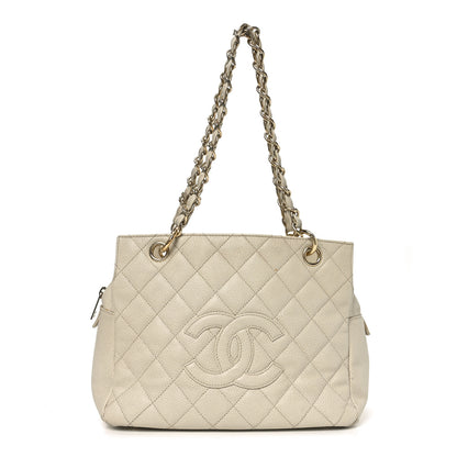 Chanel Caviar Quilted Petit Timeless Tote PTT Beige 1 of 11