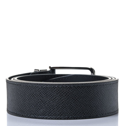 Louis Vuitton Calfskin 35mm Pont Neuf Belt 95 38 Black 2 of 4