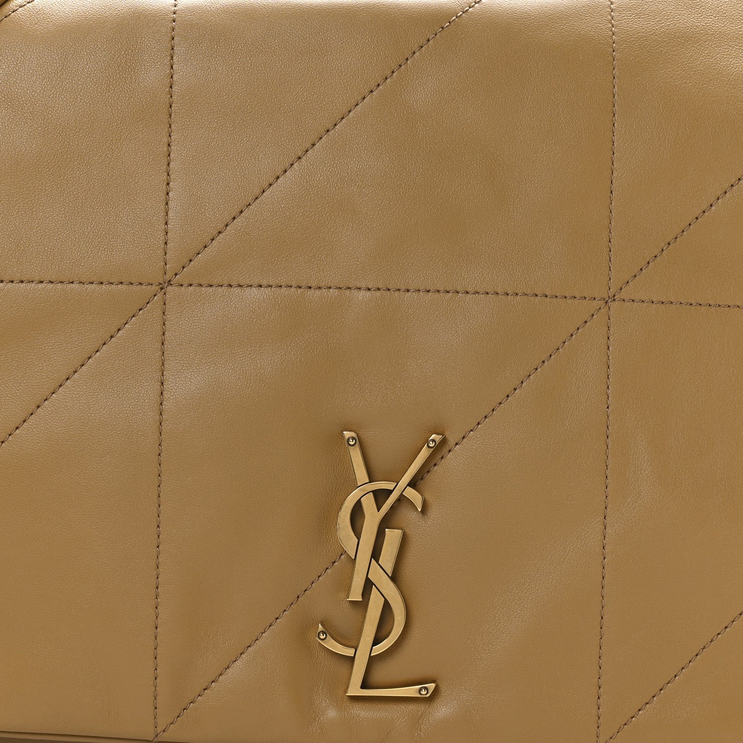 Saint Laurent Lambskin Matelasse Monogram Large Jamie 4.3 Tabac Brown 8 of 11