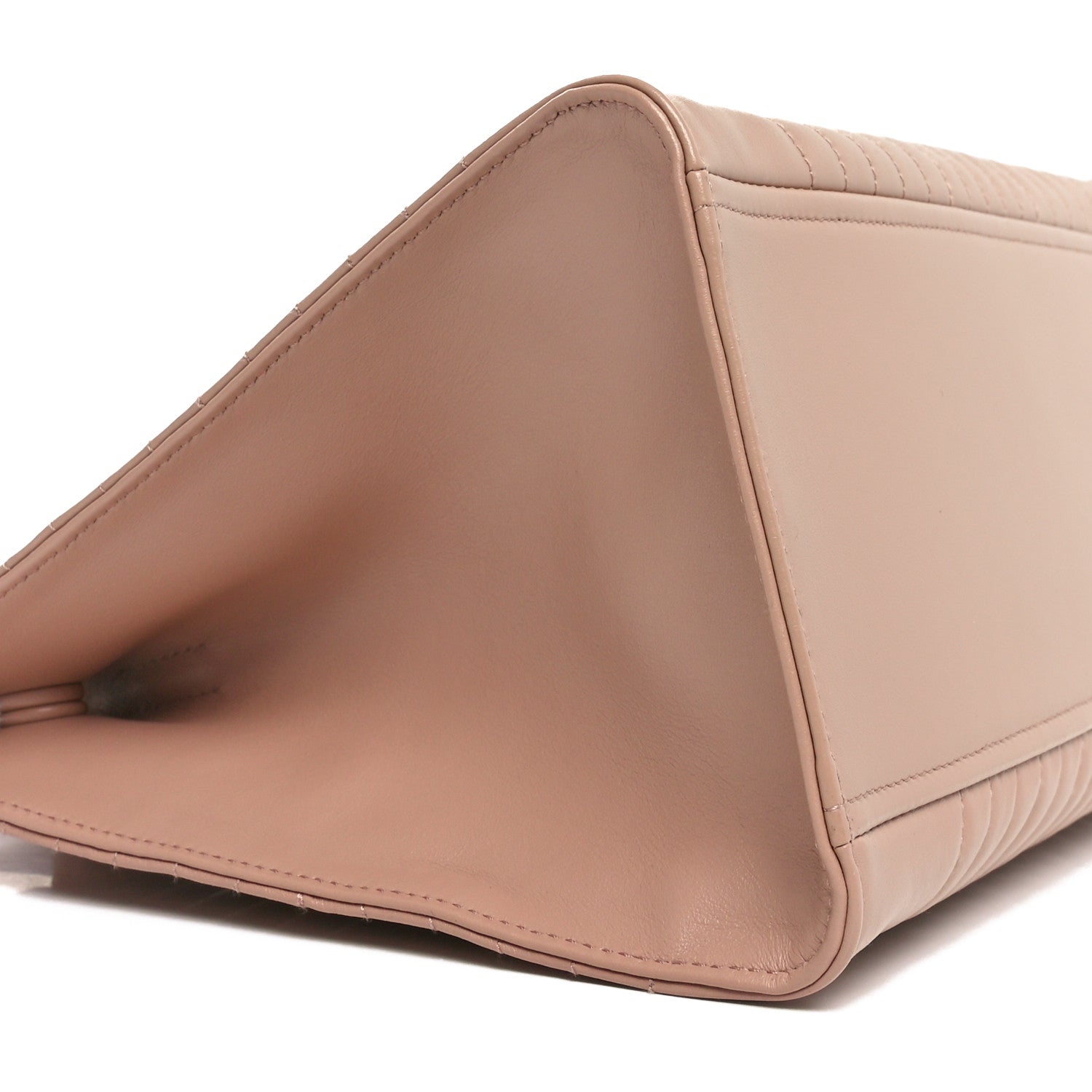 Prada Soft Calfskin Impunture Diagramme Tote Cipria 8 of 9
