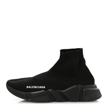 Balenciaga Neoprene Knit Womens Speed Sneakers 37 Black 1 of 9