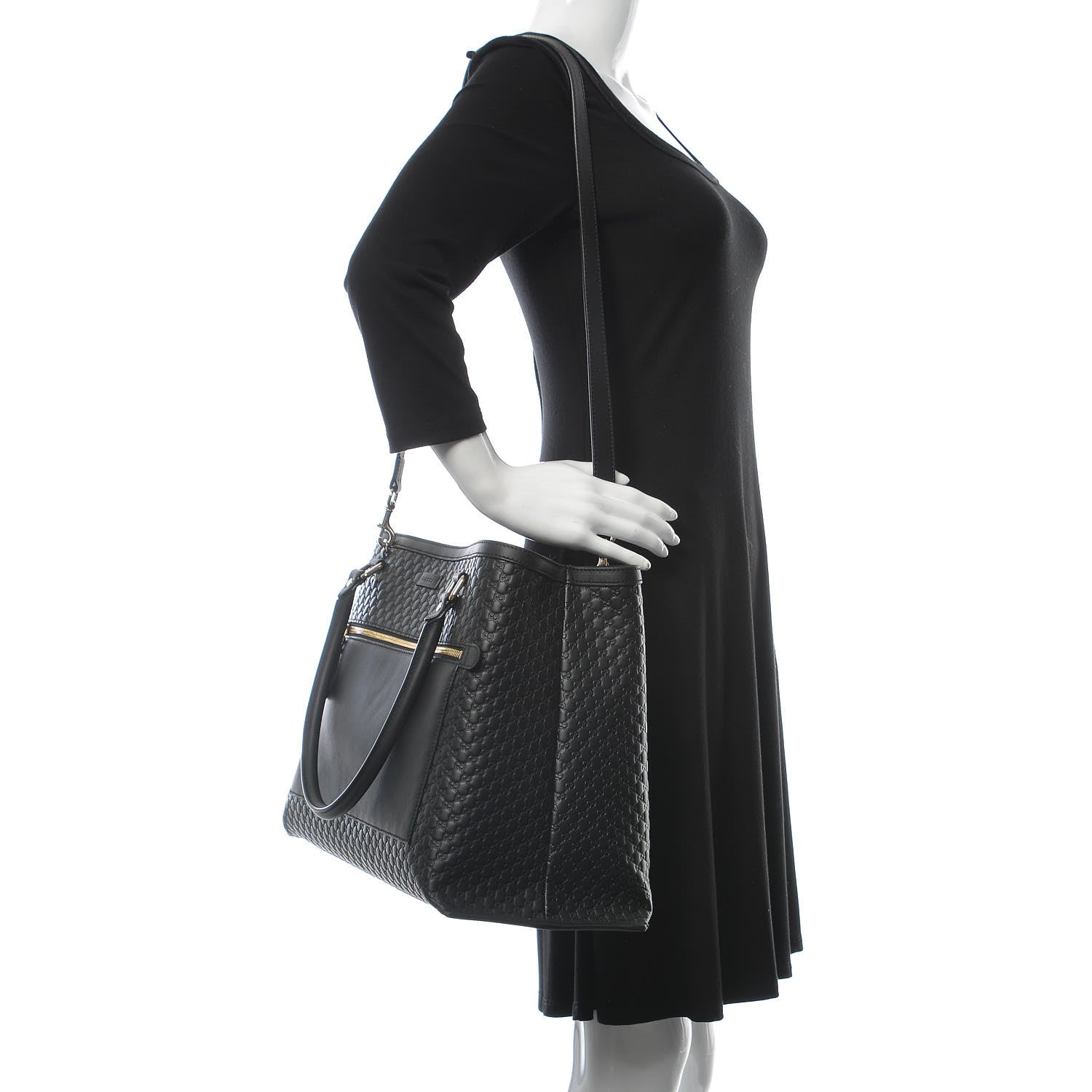 Gucci Soft Microguccissima Large Tote Black 3 of 12