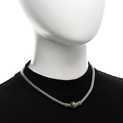 John Hardy Sterling Silver 18K Yellow Gold Dot Classic Chain Necklace 2 of 6