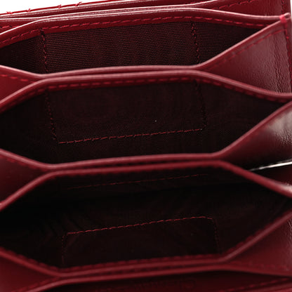 Christian Dior Patent Cannage Lady Dior 5-Gusset Card Holder Rouge 5 of 7