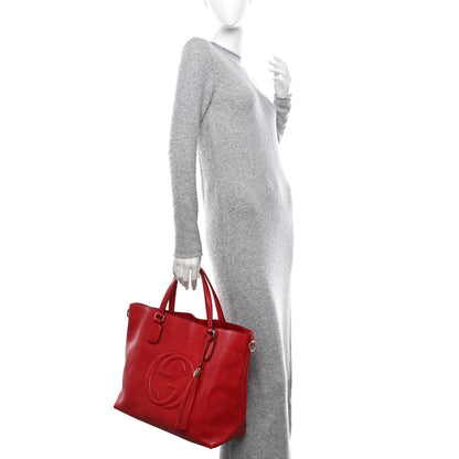 Gucci Cellarius Calfskin Large Soho Working Tote Tabasco 2 of 15