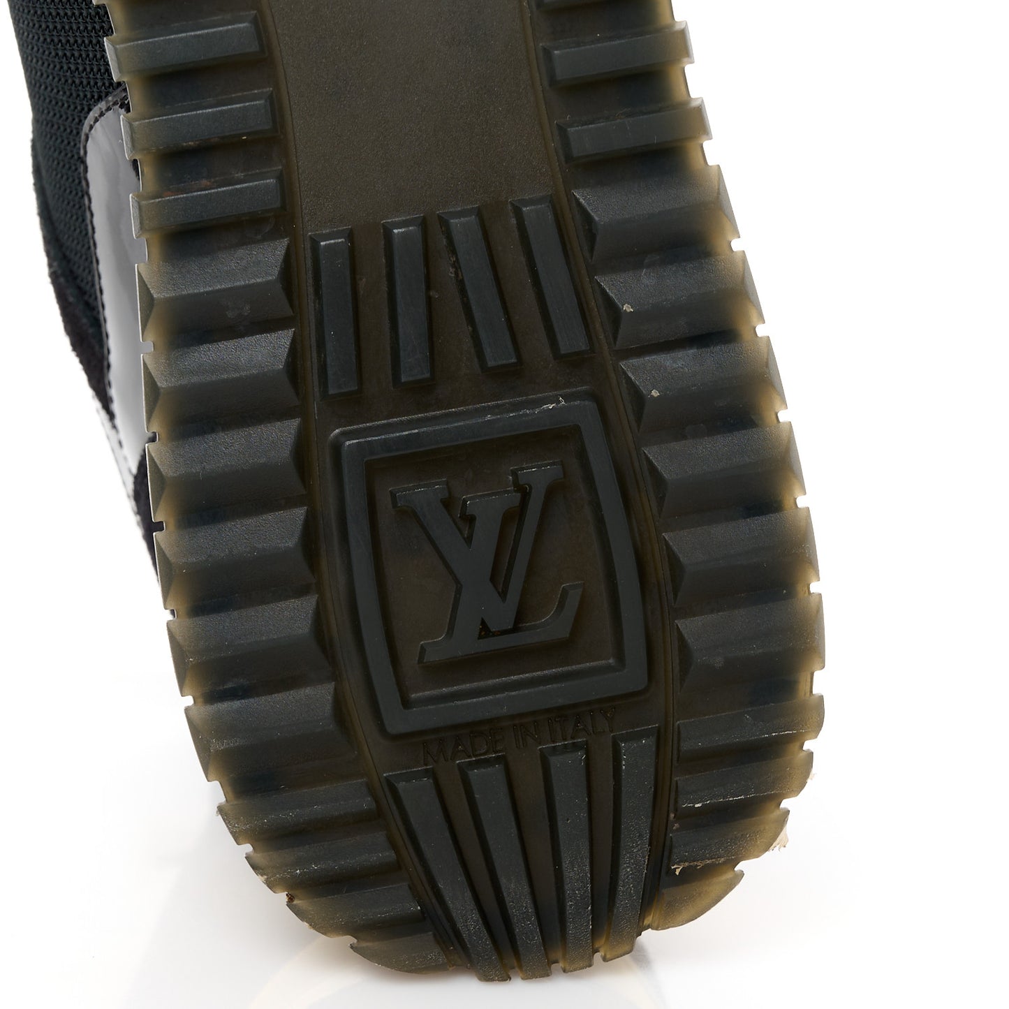 Suede Monogram Run Away Sneakers 39 Black