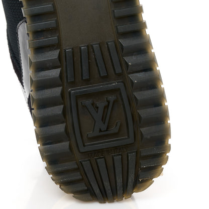 Louis Vuitton Suede Monogram Run Away Sneakers 39 Black 6 of 9