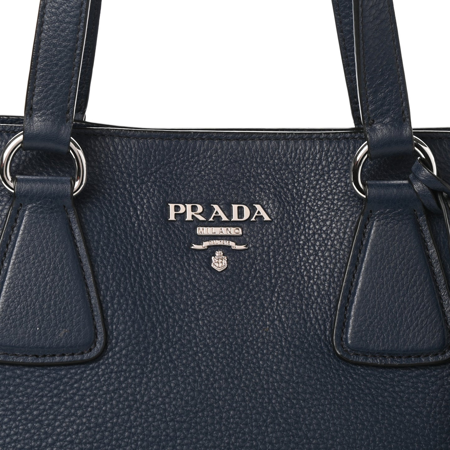 Vitello Phenix Top Handle Bag Baltico
