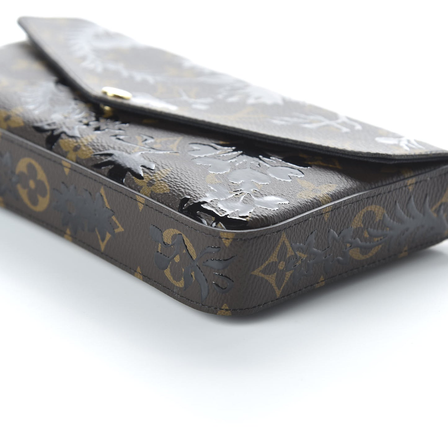 Monogram Blossom Pochette Felicie Chain Wallet Black