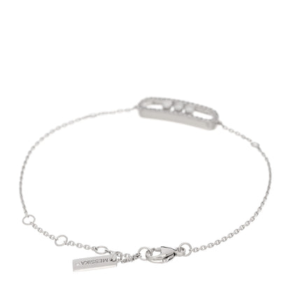 Messika 18K White Gold Diamond Classic Baby Move Pave Bracelet 2 of 4