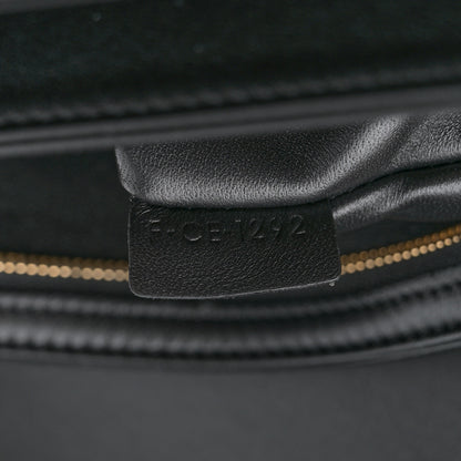 Celine Shiny Calfskin Medium Triomphe Black 7 of 10