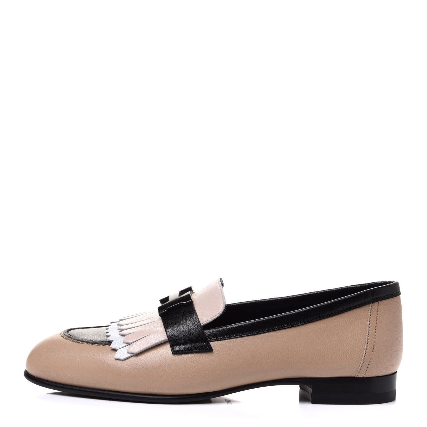 Hermes Goatskin Womens Royal Loafers 36.5 Multicolor 1 of 10