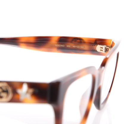 Gucci Rectangle Eye Glasses GG0210O Tortoise 5 of 7