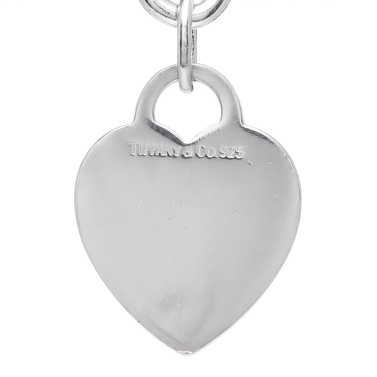 Tiffany Sterling Silver Heart Tag Charm Bracelet 5 of 5