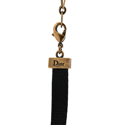 Christian Dior Grosgrain Ribbon J'Adior Logo Choker Necklace Black 5 of 5