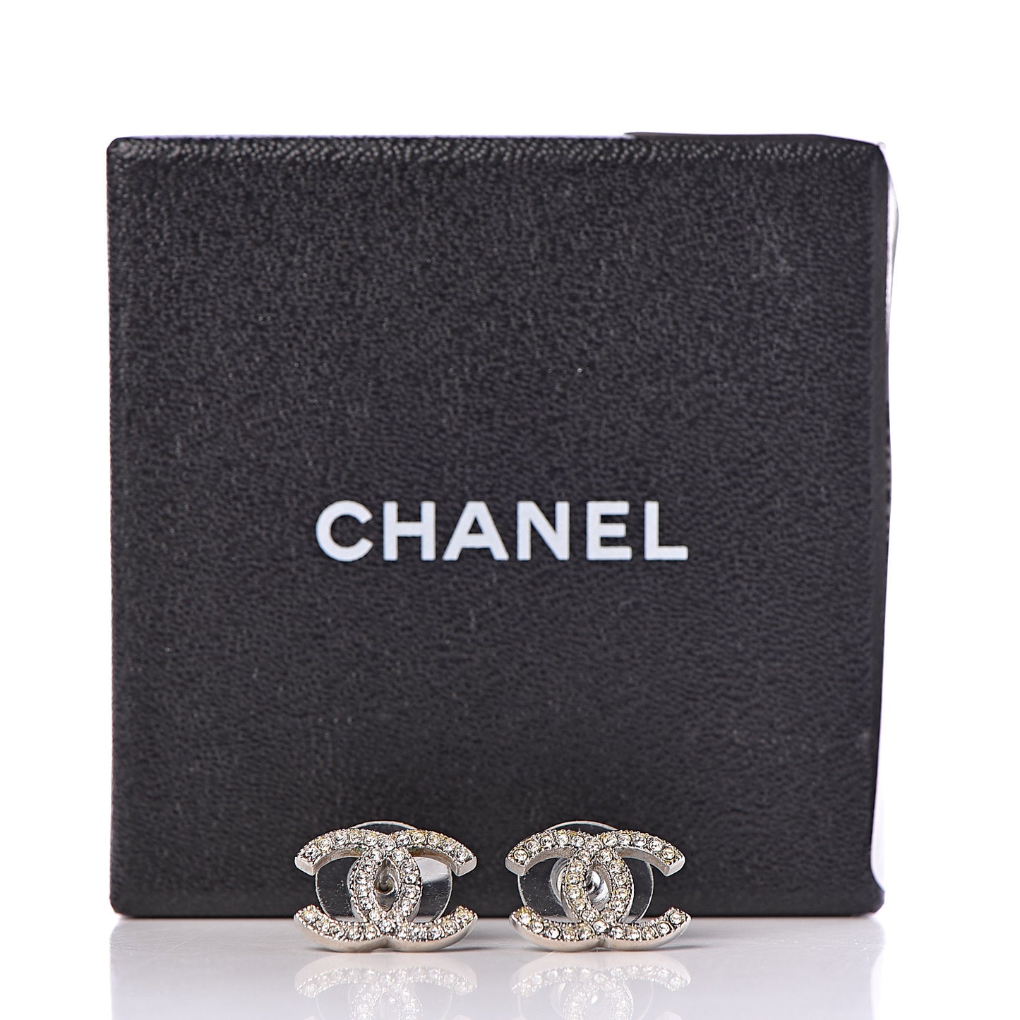 Crystal Timeless CC Earrings Silver