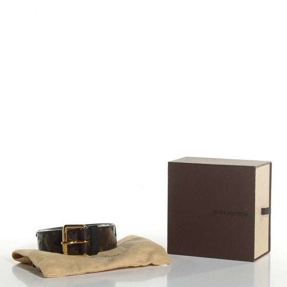 Monogram Sequins Eclipse Belt 80 32 Black