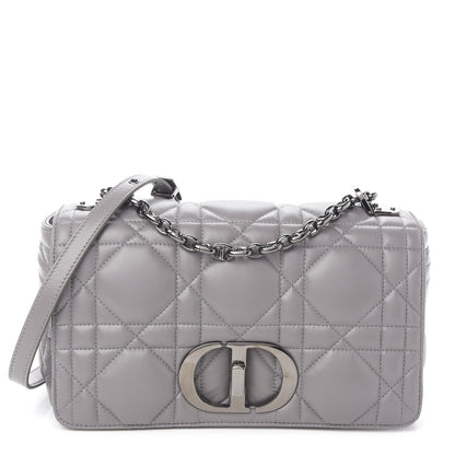 Christian Dior Lambskin Cannage Caro Bag Grey 1 of 9