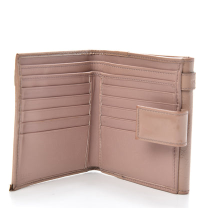 Gucci Patent Microguccissima Nice French Flap Wallet Dark Cipria 5 of 11