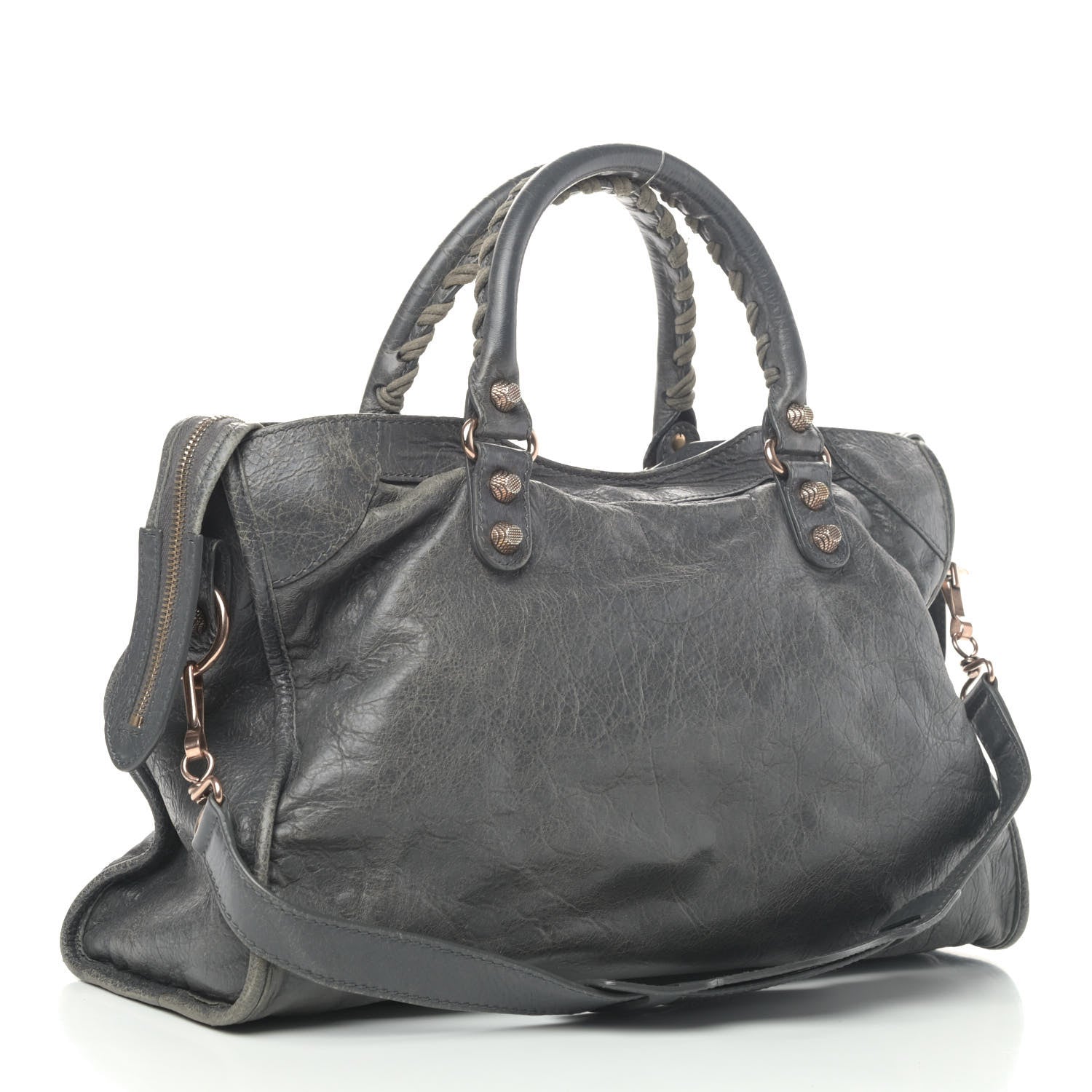 Balenciaga Agneau Giant 12 Rose Gold Hardware City Gris Tarmac 2 of 6